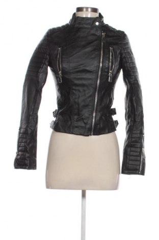 Γυναικείο δερμάτινο μπουφάν Voyelles, Μέγεθος S, Χρώμα Μαύρο, Τιμή 23,99 €