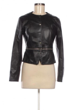Γυναικείο δερμάτινο μπουφάν Zara, Μέγεθος M, Χρώμα Μαύρο, Τιμή 20,96 €