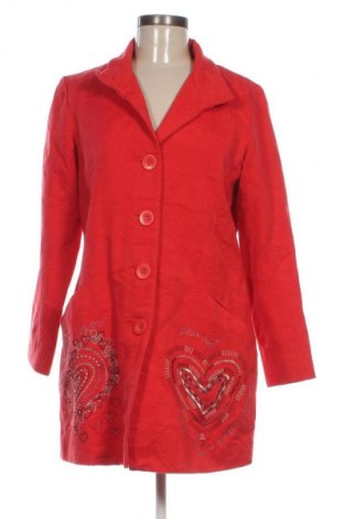Női kabát Desigual, Méret L, Szín Piros, Ár 32 229 Ft