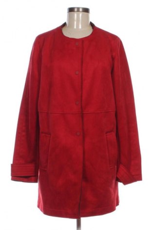 Дамско палто Zara, Размер XL, Цвят Червен, Цена 53,99 лв.