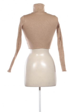 Damen Rollkragen Bershka, Größe XS, Farbe Beige, Preis 7,99 €