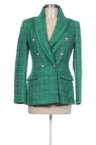 Damen Blazer Zara, Größe S, Farbe Grün, Preis 25,99 €