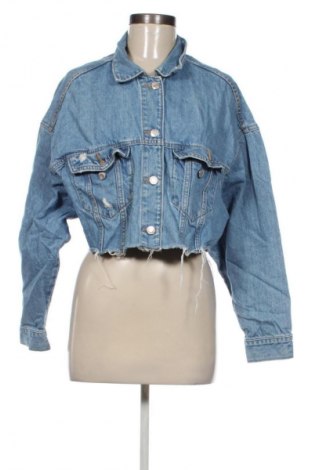 Дамско яке Bershka, Размер M, Цвят Син, Цена 24,99 лв.