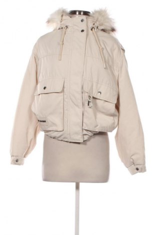 Dámska bunda  Bershka, Veľkosť XS, Farba Béžová, Cena  29,59 €