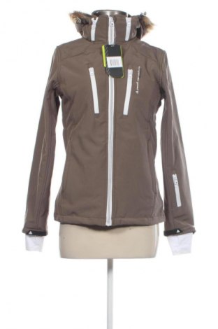 Γυναικείο μπουφάν Peak Mountain, Μέγεθος S, Χρώμα Καφέ, Τιμή 127,99 €