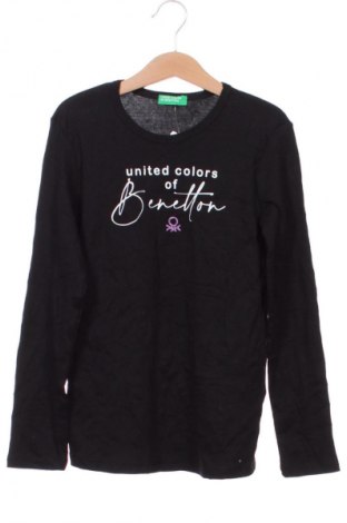 Gyerek blúz United Colors Of Benetton, Méret 8-9y / 134-140 cm, Szín Fekete, Ár 3 749 Ft