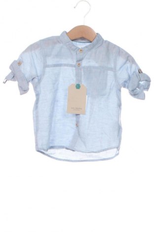 Cămașă pentru copii Zara, Mărime 6-9m/ 68-74 cm, Culoare Albastru, Preț 82,32 Lei