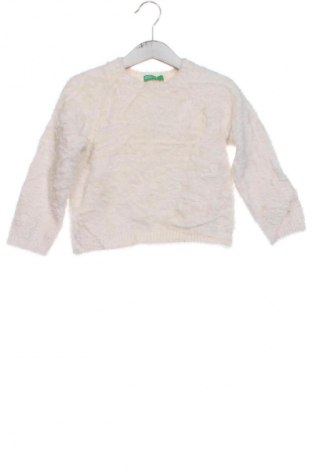 Детски пуловер United Colors Of Benetton, Размер 4-5y/ 110-116 см, Цвят Бял, Цена 16,99 лв.