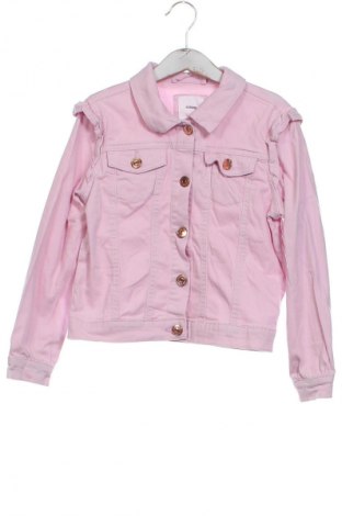 Kinder Lederjacke Sinsay, Größe 6-7y/ 122-128 cm, Farbe Aschrosa, Preis € 22,06