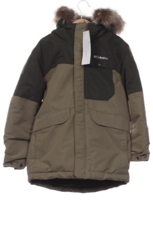 Kinderjacke für Wintersport Columbia, Größe 7-8y/ 128-134 cm, Farbe Grün, Preis € 107,99