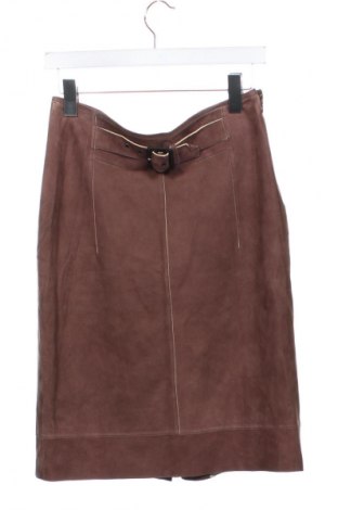 Skórzana spódnica BOSS, Rozmiar S, Kolor Brązowy, Cena 519,54 zł
