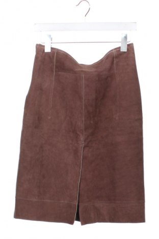 Skórzana spódnica BOSS, Rozmiar S, Kolor Brązowy, Cena 519,54 zł