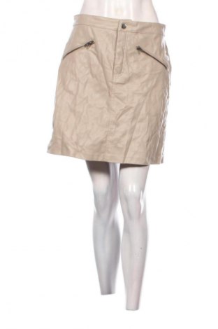 Кожена пола ONLY, Размер M, Цвят Бежов, Цена 8,99 лв.