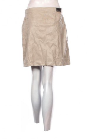 Кожена пола ONLY, Размер M, Цвят Бежов, Цена 8,99 лв.