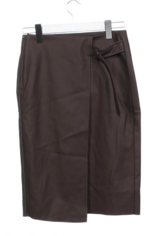 Kožená sukňa  Yaya, Veľkosť XS, Farba Hnedá, Cena  75,95 €