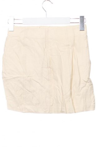 Δερμάτινη φούστα Zara, Μέγεθος XS, Χρώμα Εκρού, Τιμή 10,99 €