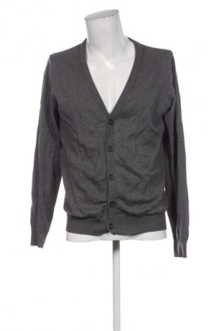 Herren Strickjacke Pier One, Größe L, Farbe Grau, Preis 12,99 €