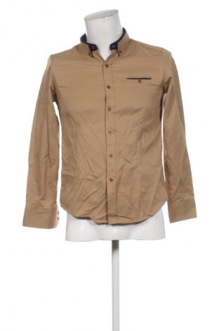 Herrenhemd Unbranded, Größe S, Farbe Beige, Preis € 14,83