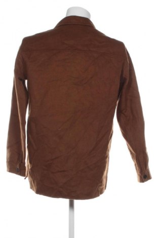Мъжка риза Zara, Размер M, Цвят Кафяв, Цена 18,99 лв.