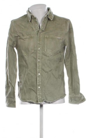 Мъжка риза Zara, Размер M, Цвят Зелен, Цена 20,99 лв.