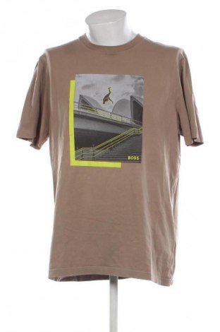 Ανδρικό t-shirt BOSS, Μέγεθος XXL, Χρώμα Καφέ, Τιμή 31,70 €