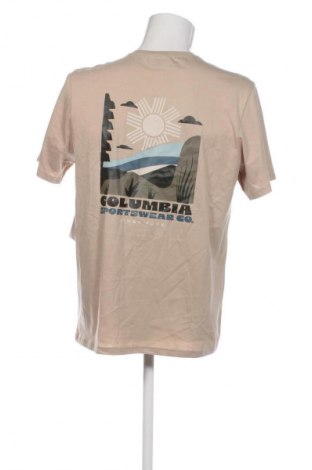 Herren T-Shirt Columbia, Größe M, Farbe Beige, Preis € 41,99