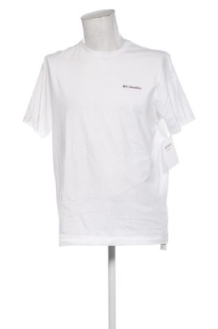Herren T-Shirt Columbia, Größe M, Farbe Weiß, Preis € 41,99
