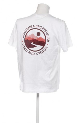 Herren T-Shirt Columbia, Größe M, Farbe Weiß, Preis € 41,99