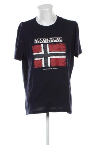 Herren T-Shirt Napapijri, Größe 3XL, Farbe Schwarz, Preis € 31,99