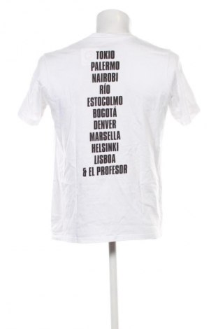 Herren T-Shirt Pull&Bear, Größe M, Farbe Weiß, Preis € 9,79