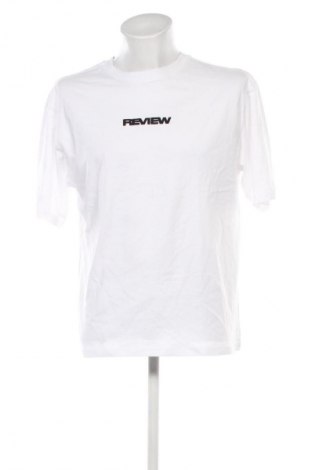 Męski T-shirt Review, Rozmiar L, Kolor Biały, Cena 67,41 zł