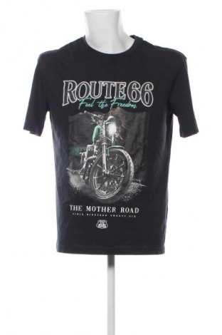 Ανδρικό t-shirt Route 66, Μέγεθος M, Χρώμα Μαύρο, Τιμή 9,74 €