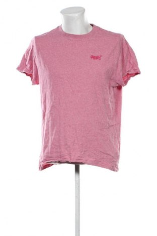 Ανδρικό t-shirt Superdry, Μέγεθος XXL, Χρώμα Ρόζ , Τιμή 14,99 €