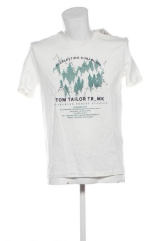 Męski T-shirt Tom Tailor, Rozmiar M, Kolor Biały, Cena 91,99 zł