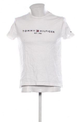 Męski T-shirt Tommy Hilfiger, Rozmiar S, Kolor Biały, Cena 91,99 zł