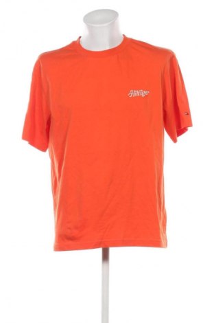 Męski T-shirt Tommy Hilfiger, Rozmiar L, Kolor Pomarańczowy, Cena 271,99 zł