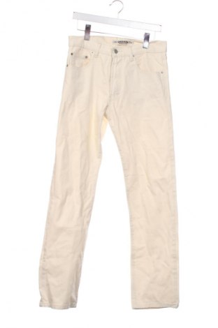 Męskie jeansy Unbranded, Rozmiar M, Kolor ecru, Cena 112,57 zł