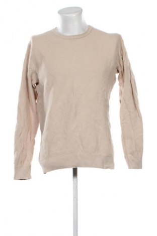 Pulover de bărbați Dressmann, Mărime M, Culoare Bej, Preț 71,99 Lei