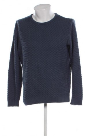 Ανδρικό πουλόβερ Knowledge Cotton Apparel, Μέγεθος M, Χρώμα Μπλέ, Τιμή 31,68 €
