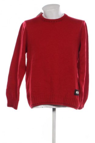 Męski sweter Moschino Jeans, Rozmiar XXL, Kolor Czerwony, Cena 241,99 zł