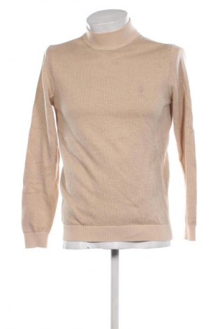 Męski sweter U.S. Polo Assn., Rozmiar M, Kolor Beżowy, Cena 142,53 zł