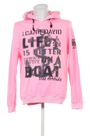 Hanorac de bărbați Camp David, Mărime XL, Culoare Roz, Preț 145,97 Lei