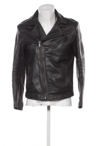 Pánská kožená bunda  Bershka, Velikost M, Barva Černá, Cena  1 356,00 Kč