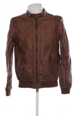 Ανδρικό δερμάτινο μπουφάν Jean Pascale, Μέγεθος L, Χρώμα Καφέ, Τιμή 26,99 €