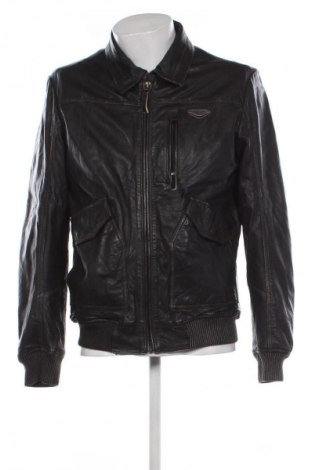 Ανδρικό δερμάτινο μπουφάν Shilton, Μέγεθος L, Χρώμα Μαύρο, Τιμή 84,99 €