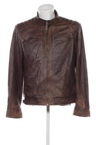 Pánská kožená bunda  Unbranded, Velikost 3XL, Barva Hnědá, Cena  1 649,00 Kč