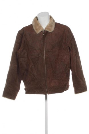 Ανδρικό δερμάτινο μπουφάν Unbranded, Μέγεθος XXL, Χρώμα Καφέ, Τιμή 61,99 €