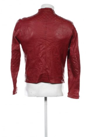 Мъжко кожено яке Unbranded, Размер M, Цвят Червен, Цена 45,50 €