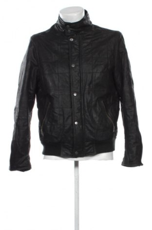 Мъжко кожено яке Unbranded, Размер L, Цвят Черен, Цена 54,67 €