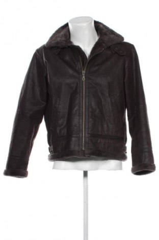 Ανδρικό δερμάτινο μπουφάν Unbranded, Μέγεθος L, Χρώμα Καφέ, Τιμή 54,67 €